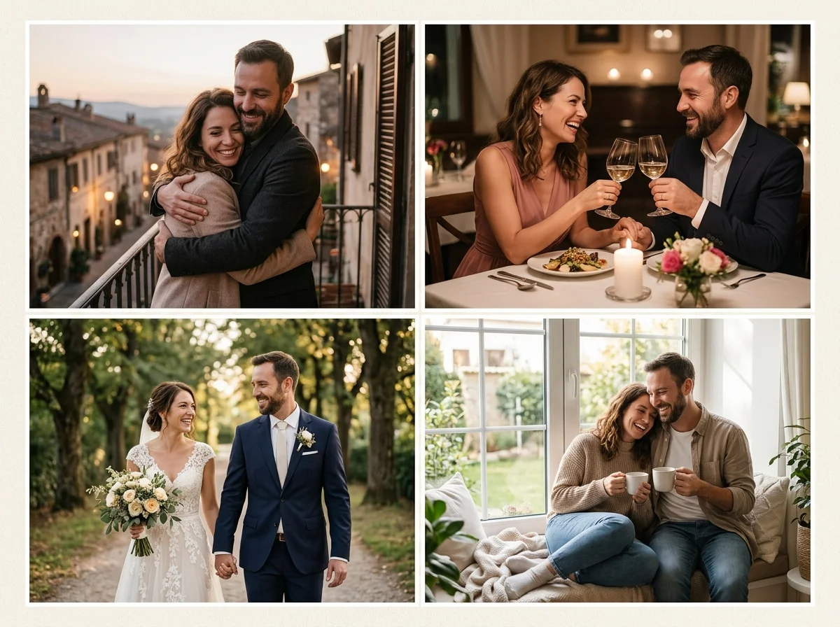Couple photo styles that pair with Artificial Intelligence Kiss workflows